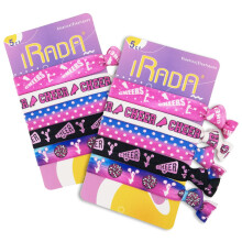 10 Stuks Elastische Haarbanden Voor Meisjes Vrouwen Leuke Lint Paardenstaart Houders Geen Schade Geknoopt Haarbanden-Cheer Haar tie