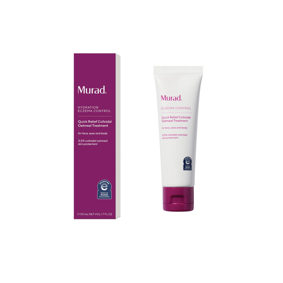 Murad Cream Quick Relief Colloidal Oatmeal Treatment - 5% Colloidal Oatmeal With Ground Cherry & Oat Lipids For Eczema-Prone Skin Hydrates Soothes &