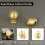 QOGRISUN 5-Pack Solid Brass Cabinet Knobs  Round Ball Gold Knobs for Dresser Drawer  1.1-Inch Diameter  Sphere Cabinet Pulls  Brushed Brass Finish 2