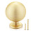 QOGRISUN 5-Pack Solid Brass Cabinet Knobs  Round Ball Gold Knobs for Dresser Drawer  1.1-Inch Diameter  Sphere Cabinet Pulls  Brushed Brass Finish 1