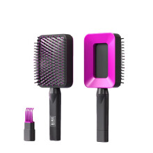 Bime Beauty 3D ntisztt Deluxe ngyszgletes ecset | ntisztt hajkefe noknek | Eltnteto hajfsu minden hajtpushoz (rzsapiros)