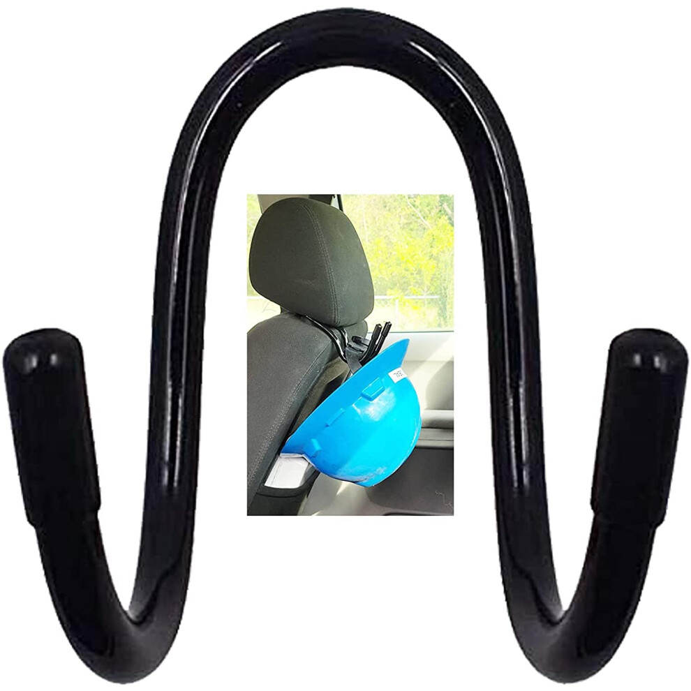 Pmsanzay Universal Over The Seat Hard Hat Rack Hard Hat Holder Back Seat Hanger Headrest Hook - Strong & Flexible - Simple Easy To Bend Into The Need 793101434507