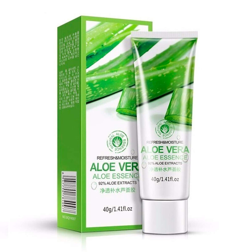 Bioaqua 92% Aloe Vera Essence Refresh Moisture Purifying Smooth Face Body Hydrates Skin Care 40G/1.41Fl.oz