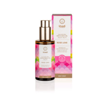 KHADI ROSE LOVE Ayurvedische elixer Huid- en ziellichaamsolie 100% natuurlijke kruiden- en veganistische luxe schoonheidsolie Verwennerij, regenerere