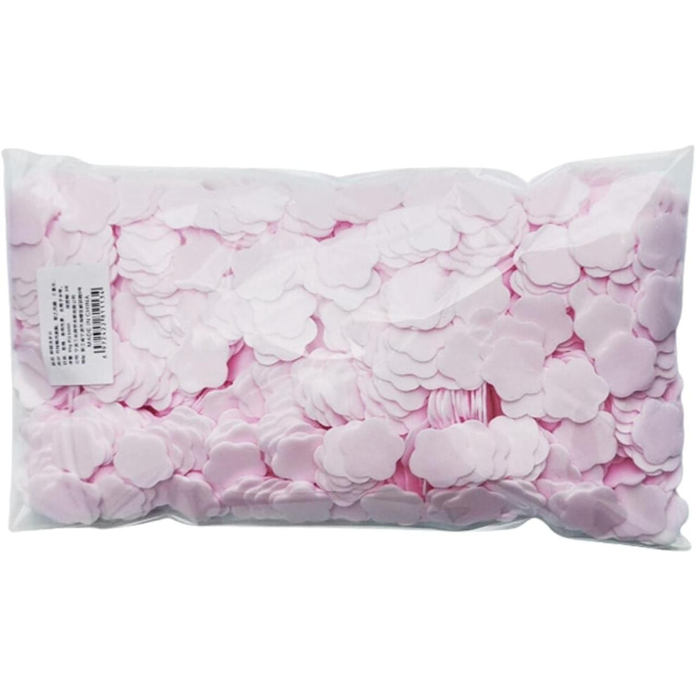 Zhangyihot Pink 1000 Sheets Portable Disposable Gentle Soap Papers Travel Hiking Washing Hand Bath Toiletry Paper Soap Sheets Confetti For Kids Women Soap Paper