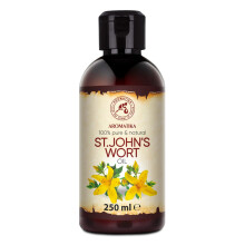 AROMATIKA orbncfu olaj 8,5 Fl Oz (250 ml) - Hypericum Perforatum - 100% tiszta s termszetes - orbncfu olaj intenzv polsra Arc - Test - Bor - H