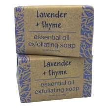 Greenwich Bay Trading Co Lavendel og timian ?terisk olie eksfolierende Bath Bar S?be S?t med 2 8,6 ounces hver