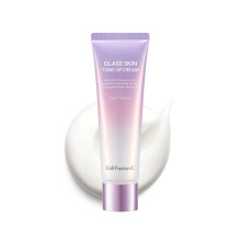 Cell Fusion C Glass Skin Tone Up Cream, Vitamins + Alpha-Arbutin - Natural Makeup Look, For Bright, Even Skin Tone, 50ml / 1.69 fl.oz.