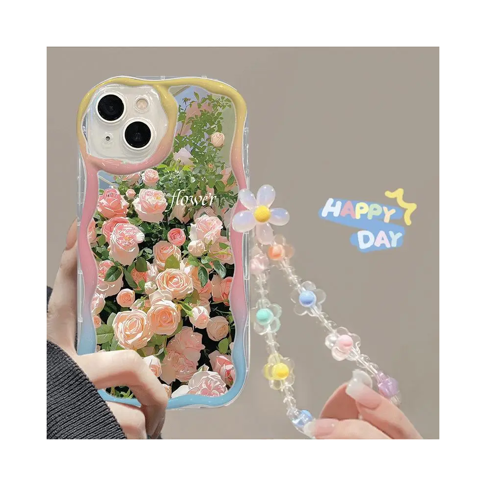 (S11885, Samsung A55 5G) 3D Flower Chain Case For Samsung Galaxy S25 S24 S2 931288474576