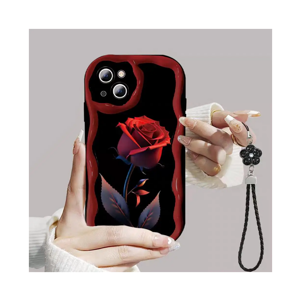 (S11702, Samsung A55 5G) 3D Flower Chain Case For Samsung Galaxy S25 S24 S2 931288474583