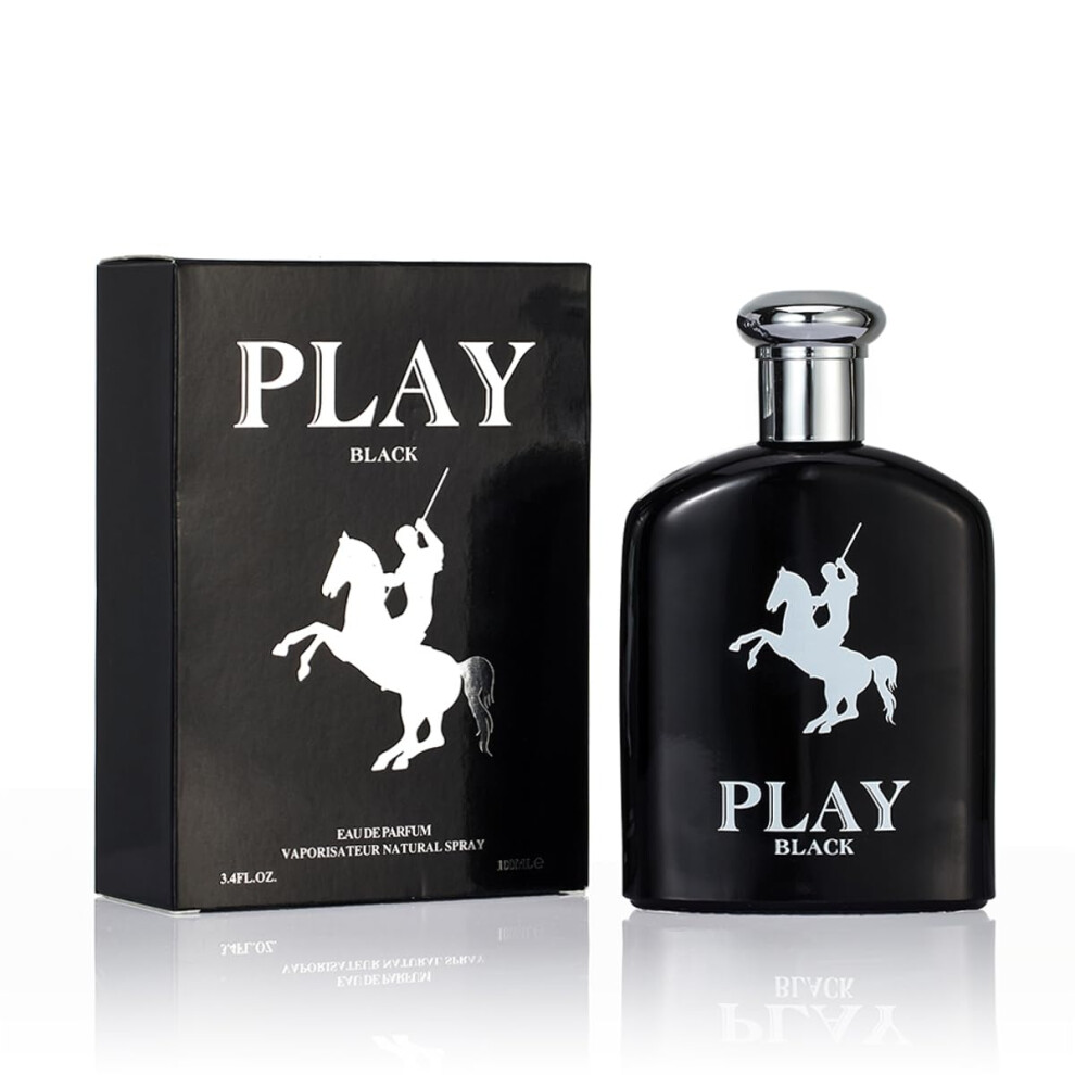 Okian Black Men's Cologne Inspired By Polo Designer Fragrance Woodsy And Fresh 3.4 Oz