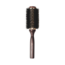 Cricket Fini Small Round Brush for Blow Out - Boar & Nylon Bristles for Smooth Styling, Ceramic Coated Barrel for Shine - Ideal Round Hair Brush for B