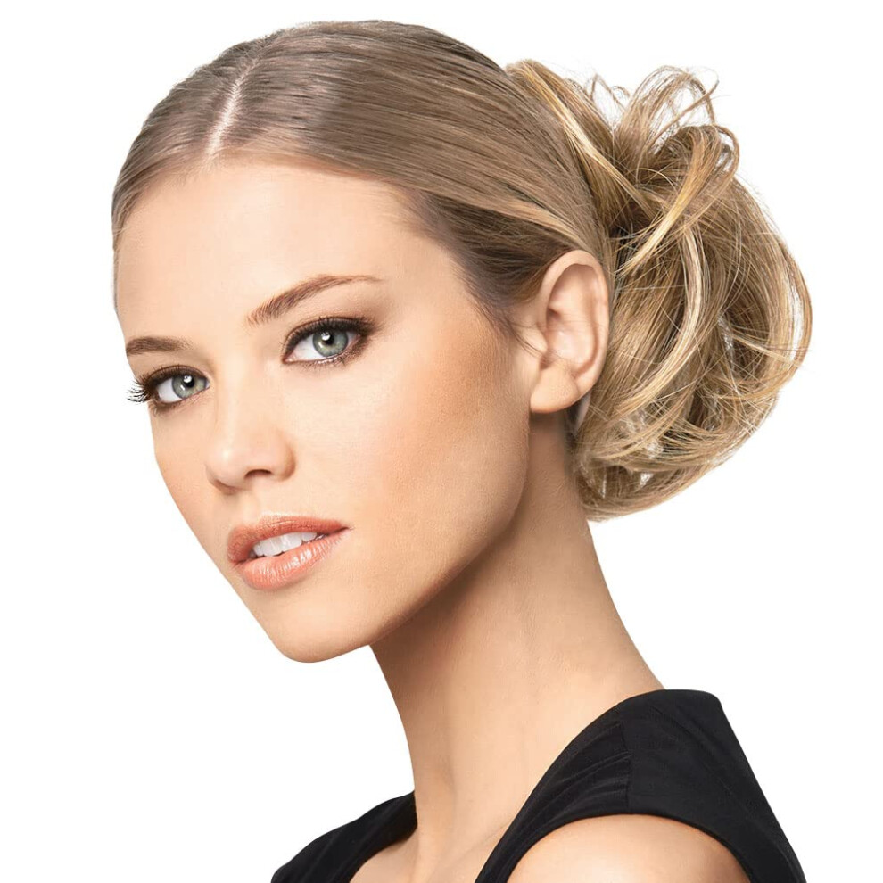 Chignon Moderno Colore R25 Biondo Zenzero - Extension Per Capelli Con Fermaglio A Forma Di Artiglio, Chignon Per Capelli Sciolti, Tru2Life, Parru-image