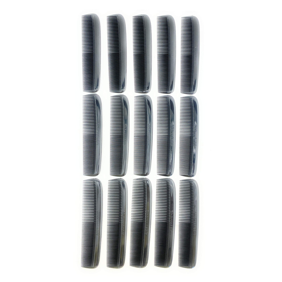 G.b.s Unisex Black Hair Combs Set Coarse Fine Beard Mustache And Sideburns Combs For Men And Women Pack Of 15