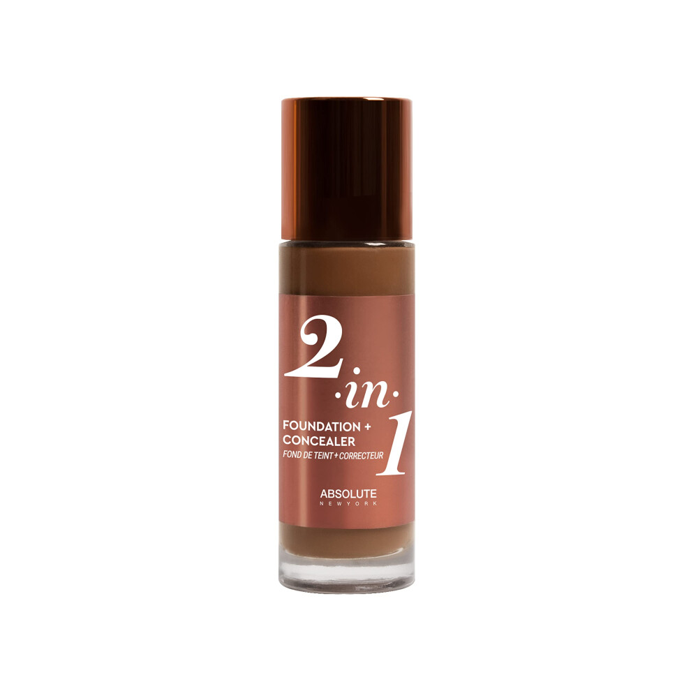 Absoluuttinen New York Absolute New York 2-In1 Foundation + Concealer (Cool Almond 1.41 Fl Oz Pack Of 1)