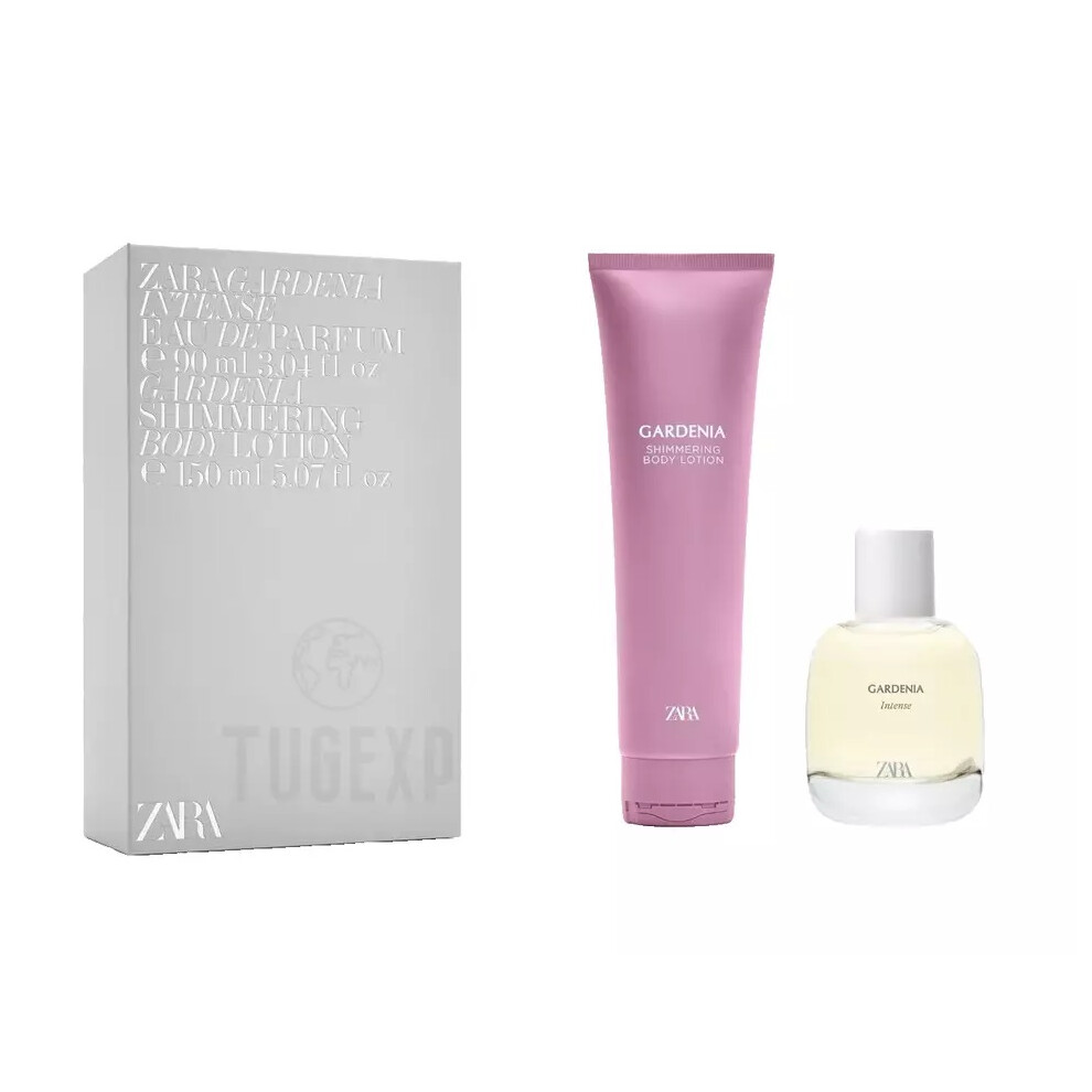 Zara Gardenia Intense Parfum 90Ml & Shimmering Body Lotion 150Ml Set