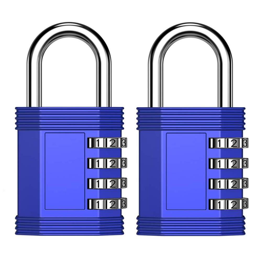 Zhege Lock For Gym Locker 4 Digit Combination Lock For Gym Employee School Fence Gate Hasp Cabinet Set Your Own Keyless Resettable Combo Lock 745672863873