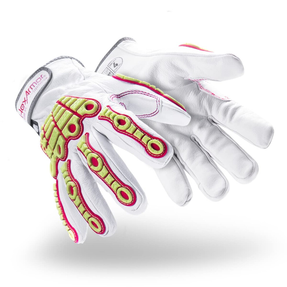 Hexarmor Schnittfeste, Sto Feste Und Isolierte Leder-Arbeitshandschuhe | Chrome-Serie? 4086 | Gro-image