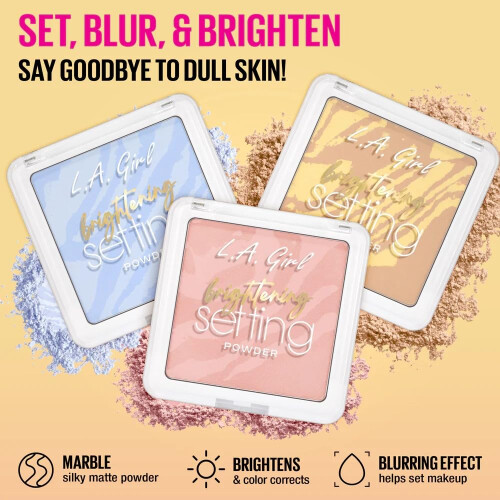 LA Girl Brightening Setting Powder Rosa GPS168 2