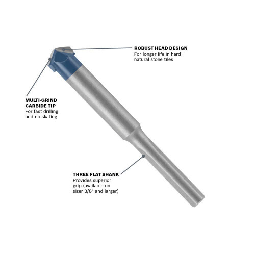 Bosch BOSCH NS100 1/8 in. Natural Stone Tile Bit 1