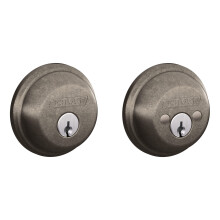 Schlage B62N621 holtcsavar standard vgkulcsos, ktoldalas, legmagasabb lakossgi biztonsg, roncsolt nikkellel