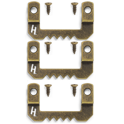 HangZ Flat Mount Sawtooth Hanger 20lb 20000 (3 Sets per Pack)