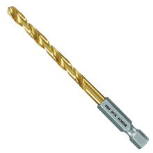 BOSCH TI2139IM 1 Stück 3/16 In. x 3-1/2 In. Titan-Nitrid Beschichteter Metallbohrer