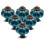 Seimneire 12pcs Teal Pumpkin Knobs Vintage Ceramic Cabinet Knobs Dresser Knobs Drawer Knobs Door Knobs Drawer Pulls Dresser Handles with Mounting S 1