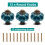 Seimneire 12pcs Teal Pumpkin Knobs Vintage Ceramic Cabinet Knobs Dresser Knobs Drawer Knobs Door Knobs Drawer Pulls Dresser Handles with Mounting S 2