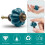 Seimneire 12pcs Teal Pumpkin Knobs Vintage Ceramic Cabinet Knobs Dresser Knobs Drawer Knobs Door Knobs Drawer Pulls Dresser Handles with Mounting S 4