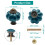 Seimneire 12pcs Teal Pumpkin Knobs Vintage Ceramic Cabinet Knobs Dresser Knobs Drawer Knobs Door Knobs Drawer Pulls Dresser Handles with Mounting S 5