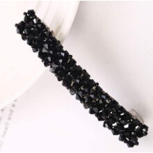 Zwarte bling haarclips Handgemaakte strass haarspeldjes Metalen haarhouders Clips en haarspeldjes Haarclips voor dames Meisjes Hoofddeksels Stylingac