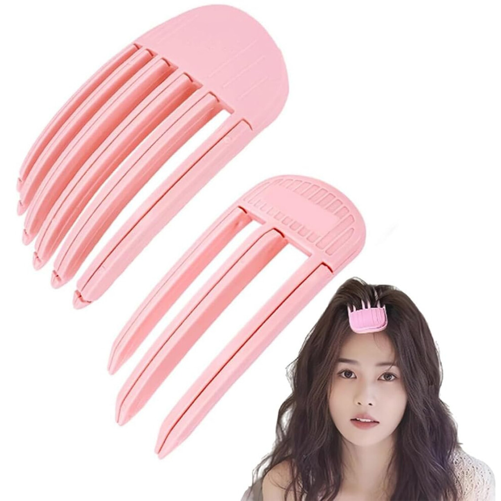 Nocessary Unisex 2 Pack Wind Shaping Styling Comb For Fluffy Bangs For Volume And Heatless Curls Fluffy Hair Tool No-Trace Hair Root Lifting Clips For A Natural Volum