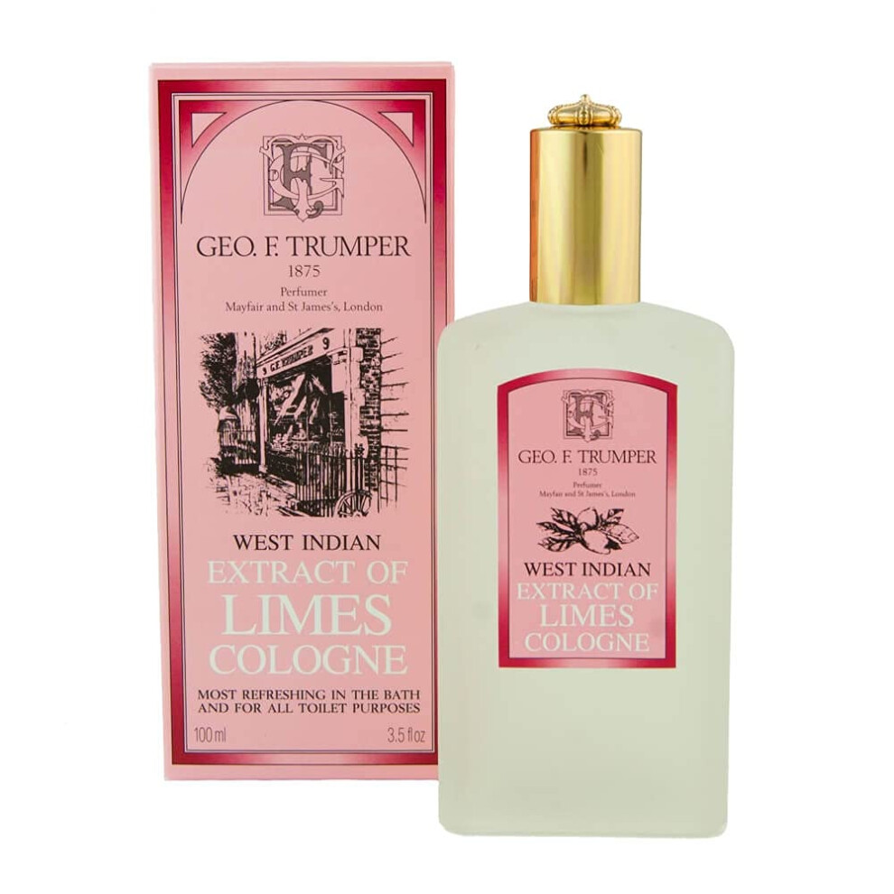 Geo F Trumper Geo F. Trumper Extract Of Limes Mens Eau De Cologne Fragrance 100Ml Atomiser Spray Bottle