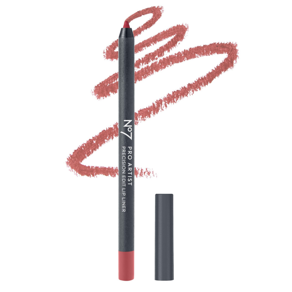 No7 Pro Artist Lip Liner - Precision Edit Lip Liner Pencil with a Creamy  Matte Finish - Helps Prevent Lipstick Bleeding and Enhances Lip Shape - Rose