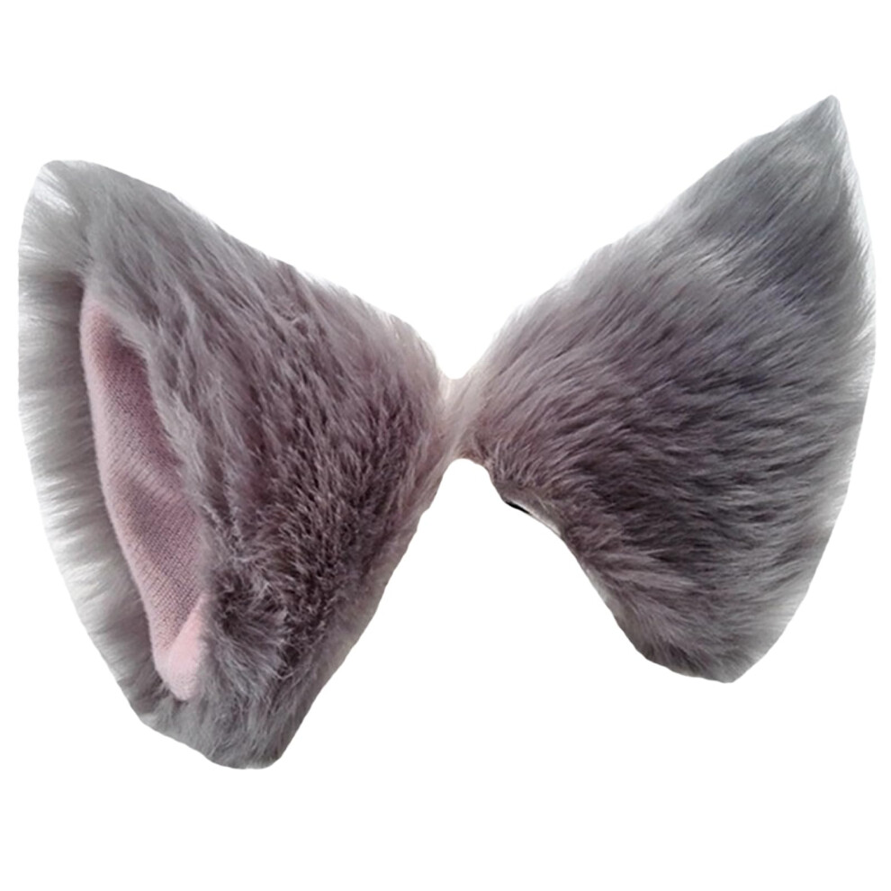 Cbluo Cat Ears Hair Clips Halloween Kitty Fox Ears Barrettes Women Furry Kitten Headpiece Hair Pins Cat Hairpin Headband Christmas Party Decoration Cosplay