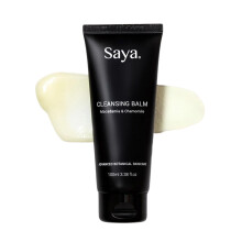 SAYA Cleansing Balm | Luxurious Facial Cleanser Balm-to-Oil Hydrating | Nourishes & Soothes Skin with With Shea Butter Chamomile Macadamia Oil | Ef