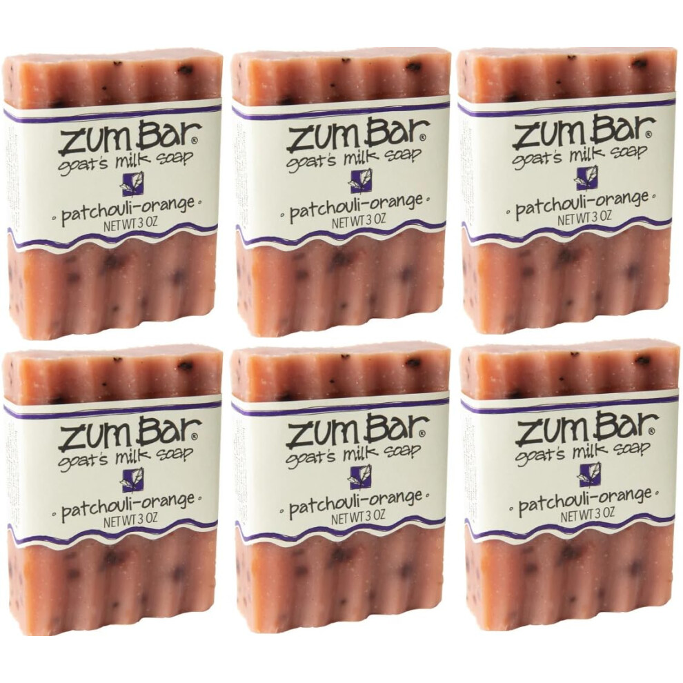 Indigo Wild Indigo/Orange Wild Zum Bar Goat's Milk Soap - Patchouli - 3 Oz (6 Pack)