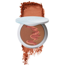 Flyte.70 Color Back Burnished Bronze Gesichtspuder – Gesichts-Make-up-Fixierpuder, mischbar mit feuchtigkeitsspendender Squalen-Bronzer-Grundierung,