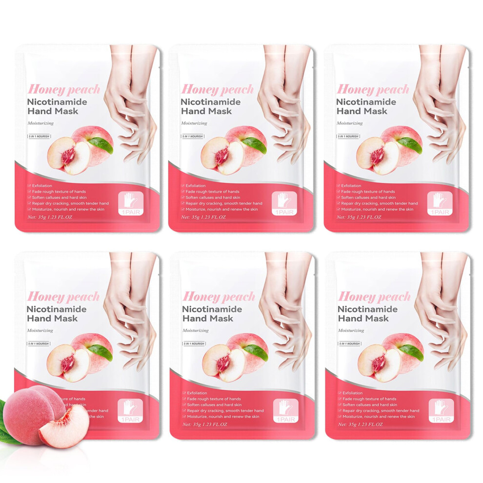 Hydrating Hand Masks  6PCS Hand Mask Moisturizing Gloves for Men Women  Smooth Long Lasting Soft Exfoliating Hand Peeling Spa Mask Moisturizer Beauty-image-OPC-PGFKH5M-NEW
