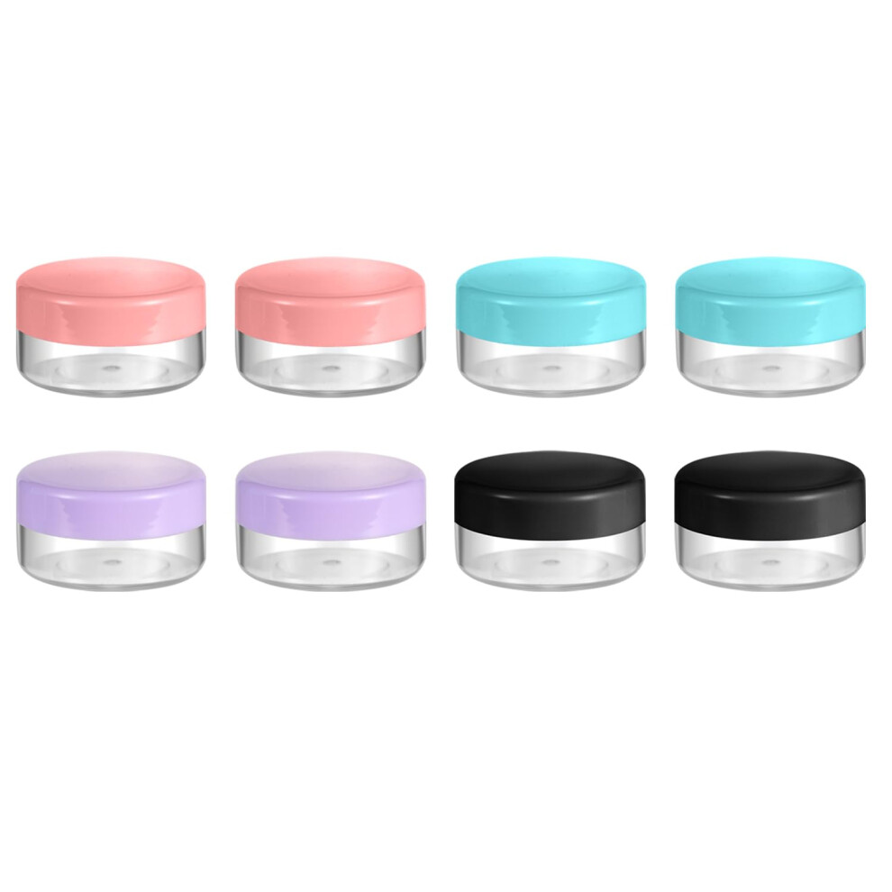 Arcjunys 10 Gram 8 Pcs Lip Balm Containers Small Plastic Containers Cosmetic Containers Sample Jars Cosmetic Jars Makeup Sample Containers For Lip Balms Lotion