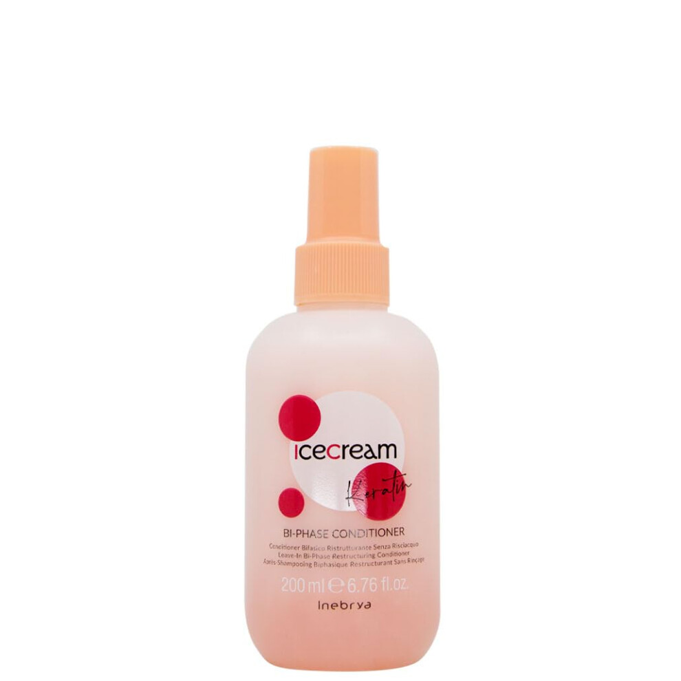 Inebrya Cream Ice Keratin Bi-Phase Conditioner - Conditioner Bifasico Ristrutturante 200Ml