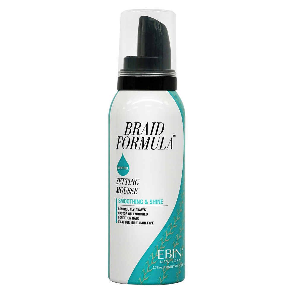 Ebin New York Braid Formula Setting Mousse (2.7 Oz Peppermint)