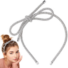 Mxxipp masni hajcsat ezst haj fejpnt Crystal Bowknot klipek csszsmentes strasszos haj kiegsztok noi lnyoknak csillog haj tiara hossz rvid g