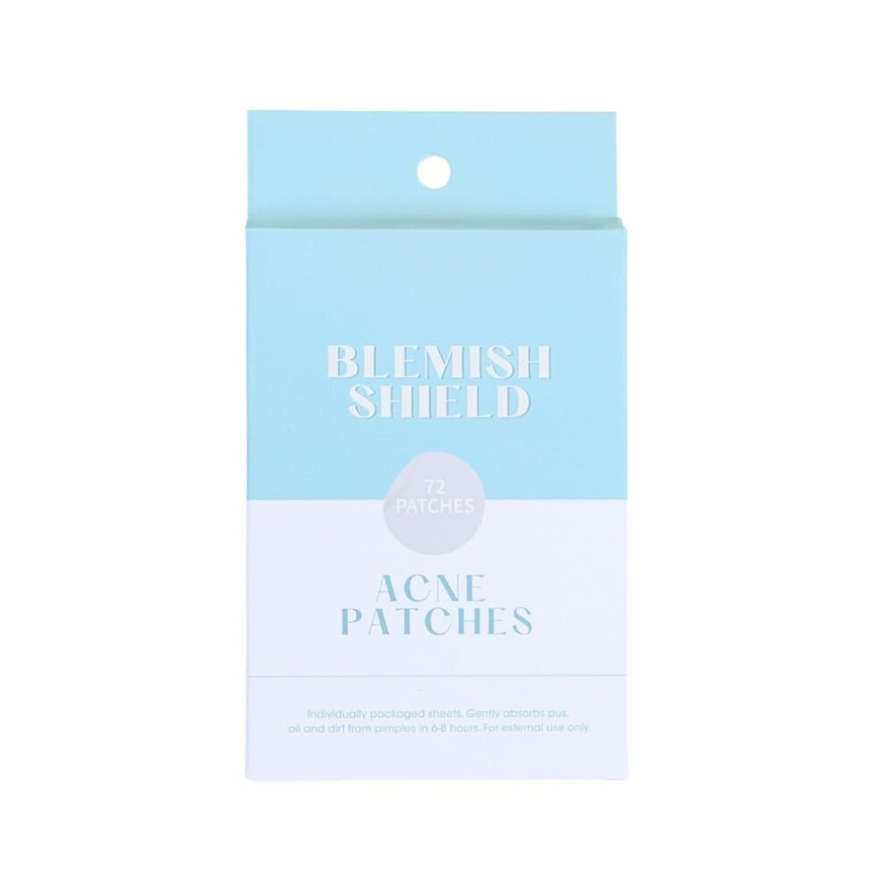 Bye Bye Blemish Blemish Shield Acne Patches - Hydrocolloid Pimple Patches 72 Count - Gently Absorbs Pus Oil And Dirt From Pimples In 6-8 Hours