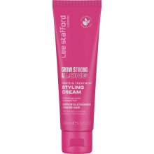 Lee Stafford Hair Growth Styling Cream | Grow Strong & Long Collection - Protein Treatment Cream Best for Breakage Prone & Damaged Hair Boosts Regro