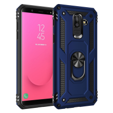 (blue armor case, for A8 2018) for Samsung Galaxy J8 2018 Armor Shockproof Case f