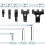 Mr. Pen- 220pc Black Picture Hanging Kit Nails Hooks & Hardware 3