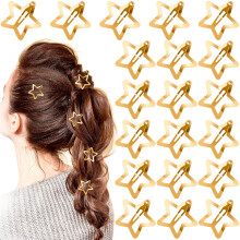 Mxxipp 20db Csillagos hajkapcsok noknek csszsmentes Star Snap Hair Barrettes Y2K Star hajkiegsztok hossz rvid gndr hullmos egyenes vastag v