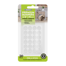 Slipstick Premium kastdeurbumpers 3/8 ronde doorzichtige zelfklevende pads Kaststoppers Rubberen bumpers voor laden Kasten Snijplanken Glasbladen Fot